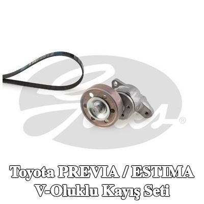 GATES V-Ribbed Kayış Seti Micro-V Kiti — Toyota Previa / Estima