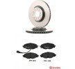 BREMBO Fren diskleri ve balataları seti Prime, içten havalandırmalı — Audi A3 (1)