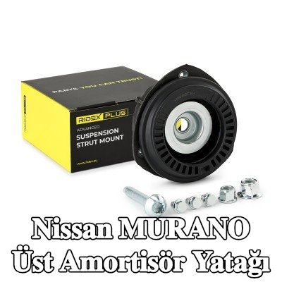 RIDEX PLUS Üst amortisör yatağı Ön aks her iki taraf, bilyalı rulman ile — Nissan Murano