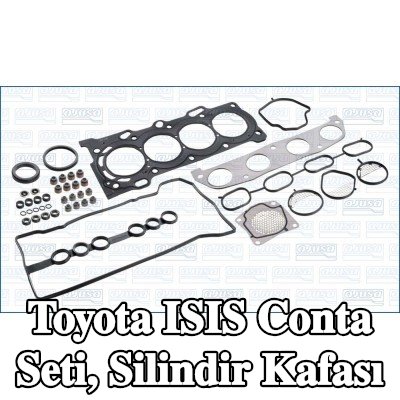 AJUSA Conta seti, silindir kapağı contalı silindir kapağı, valf gövdesi contalı, egzoz borusu contası dahil değil, MULTILAYER STEEL — Toyota Isis
