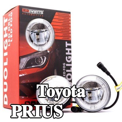 EINPARTS مصباح ضباب DUOLIGHT, الأمامي, HB3/HB4, LED, مع مجموعة أسلاك, مع مجموعة أدوات التثبيت — 2003 Toyota Prius