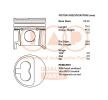 IAP QUALITY PARTS Piston segmanlı piston — 1997 Citroën Zx (1)