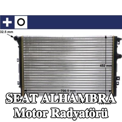 MAHLE Conta halkalı motor radyatörü — SEAT Alhambra