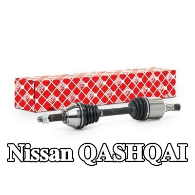 FEBI BILSTEIN عمود الدفع المحور الأمامي الأيسر, مع صمولة, مع دبوس منقسم — 2012 Nissan Qashqai