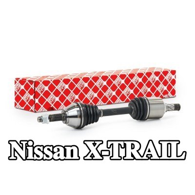 FEBI BILSTEIN عمود الدفع المحور الأمامي الأيسر, مع صمولة, مع دبوس منقسم — 2012 Nissan X-trail