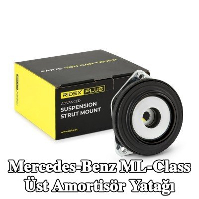 RIDEX PLUS Üst amortisör yatağı Ön Aks Sol, Ön Aks Sağ, bilyalı rulman ile — Mercedes-Benz ML-Class