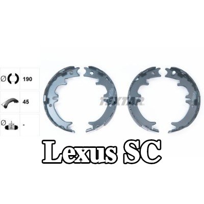 TEXTAR فرامل اليد بدون ملحقات, بدون ذراع فرامل اليد — 2000 Lexus Sc