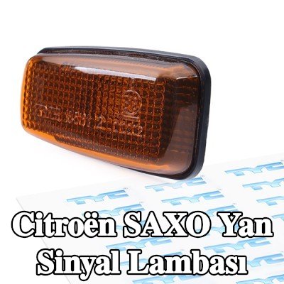TYC Yan sinyal lambası her iki taraf, yan montaj, Turuncu, ampul tutuculu — Citroën Saxo