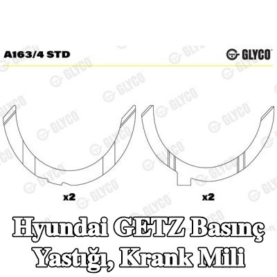GLYCO Basınç Yastığı, krank mili — 2004 Hyundai Getz