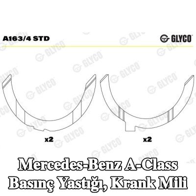 GLYCO Basınç Yastığı, krank mili — 2000 Mercedes-Benz A-Class