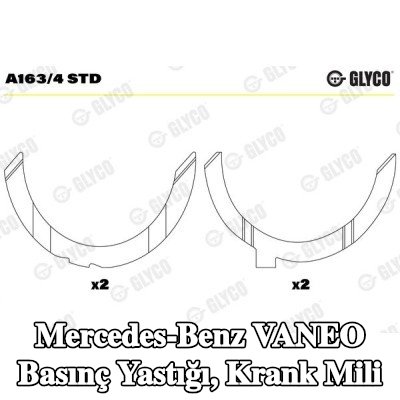 GLYCO Basınç Yastığı, krank mili — Mercedes-Benz Vaneo