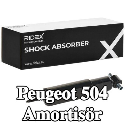 RIDEX Amortisör Arka Aks, Yağ Basıncı, Yaylı amortisör — Peugeot 504