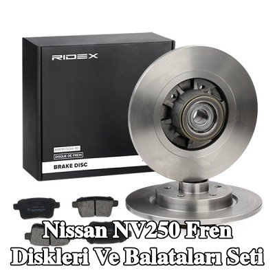 RIDEX Fren diskleri ve balataları seti Arka Aks, düz, ABS sensör halkalı, rulmanlı (ler) — Nissan Nv250