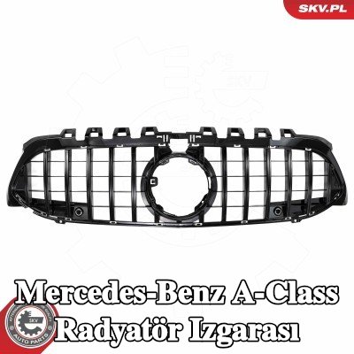 ESEN SKV Radyatör ızgarası parlak, siyah — Mercedes-Benz A-Class