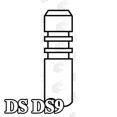 AE صمام السحب مقعد صمام مقوى, طرف ساق الصمام المقوى — DS Ds9