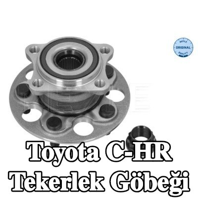 MEYLE Tekerlek göbeği arka aks, ABS sensör halkalı, entegre tekerlek yatağı ile, sabitleme/montaj malzemesi ile — Toyota C-hr