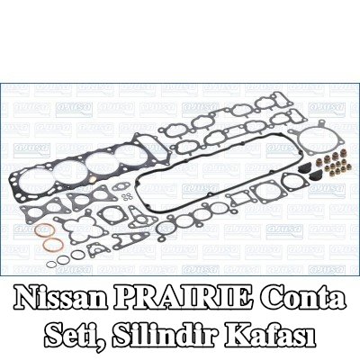 AJUSA Conta seti, silindir kapağı contalı silindir kapağı, valf gövdesi contalı, FIBERMAX — Nissan Prairie