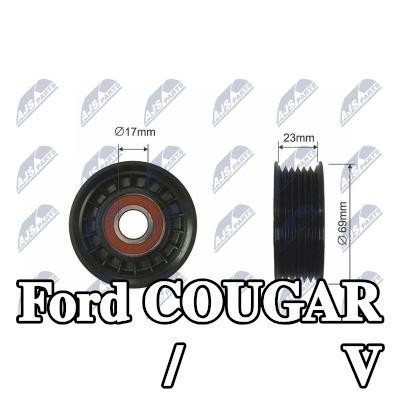 NTY بكرة انحراف/توجيه، حزام V — Ford Cougar
