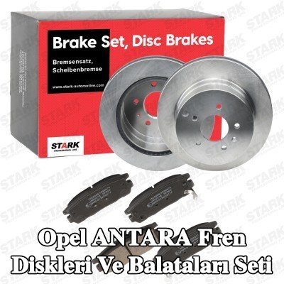 STARK Fren diskleri ve balataları seti Arka Aks, içten havalandırmalı — Opel Antara