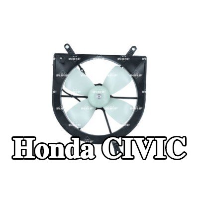 NRF مروحة, المبرد 300mm, مع غطاء مروحة المبرد — 1992 Honda Civic