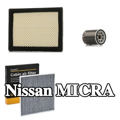 RIDEX مجموعة الفلاتر — 2012 Nissan Micra