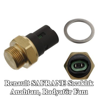 FEBI BILSTEIN Sıcaklık Anahtarı, conta halkalı radyatör fanı — Renault Safrane
