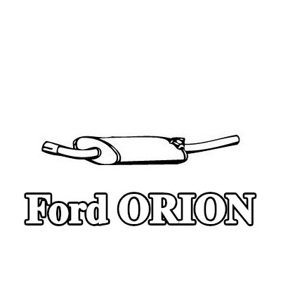 VEGAZ كاتم الصوت الخلفي 790, 800mm — 1990 Ford Orion