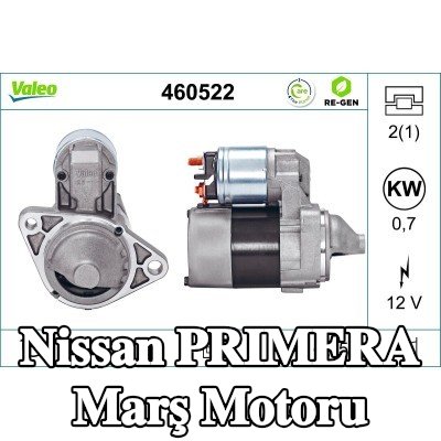 VALEO Marş motoru 0, 7kW — 2000 Nissan Primera