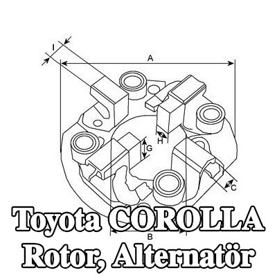 HC-Cargo Rotor, alternatör — 1990 Toyota Corolla
