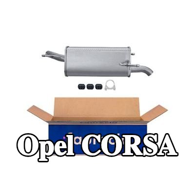 HELLA كاتم الصوت الخلفي الخلفي, مع قطع التركيب — 2002 Opel Corsa