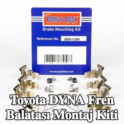 BORG & BECK Fren balatası montaj kiti — Toyota Dyna