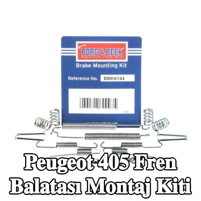 BORG & BECK Fren balatası montaj kiti — Peugeot 405