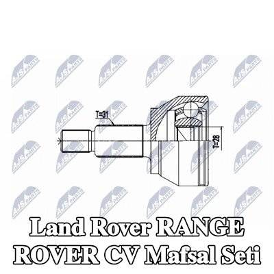 NTY CV mafsalı kiti Arka Aks Sol, Arka Aks Sağ, Tekerlek Tarafı — Land Rover Range Rover