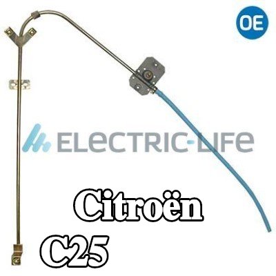 ELECTRIC LIFE مُحرك النوافذ الأيسر, يدوي — Citroën C25
