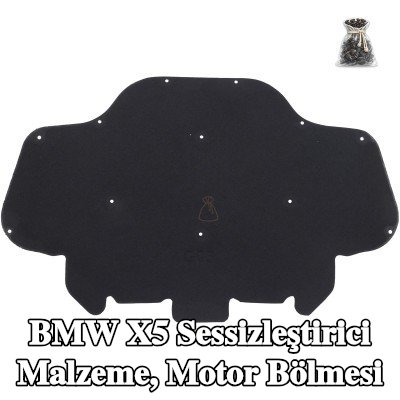 DIEDERICHS Sessizleştirici Malzeme, sabitleme malzemeli motor bölmesi — BMW X5