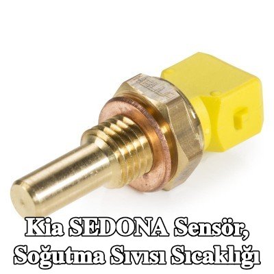 HELLA Sensör, soğutma suyu sıcaklığı M12x1, 5, contalı/sızdırmaz — 2000 Kia Sedona
