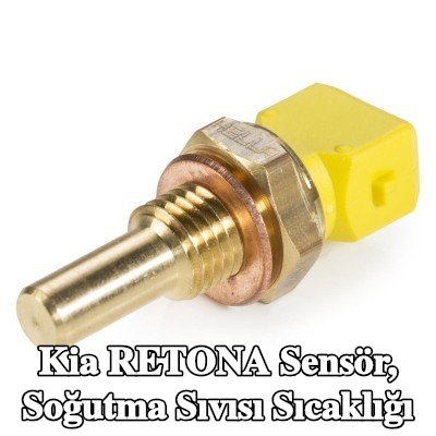 HELLA Sensör, soğutma suyu sıcaklığı M12x1, 5, contalı/sızdırmaz — Kia Retona
