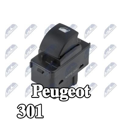 NTY مفتاح نافذة أمامي أيسر, الخلفي الأيسر, أمامي أيمن, خلفي أيمن — Peugeot 301