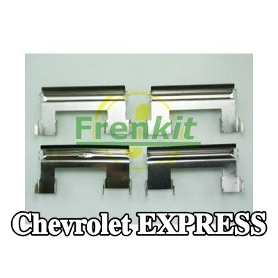 FRENKIT طقم تركيب وسادات الفرامل للمحور الأمامي, المحور الخلفي — Chevrolet Express