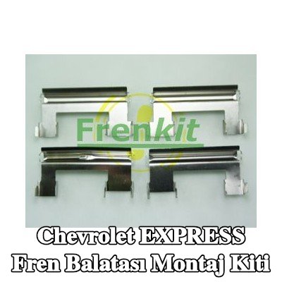 FRENKIT Fren balatası montaj kiti Ön Aks, Arka Aks — Chevrolet Express