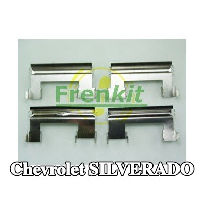 FRENKIT طقم تركيب وسادات الفرامل للمحور الأمامي, المحور الخلفي — Chevrolet Silverado