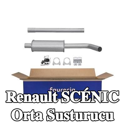 HELLA Montaj parçaları ile birlikte orta susturucu — 2004 Renault Scénic
