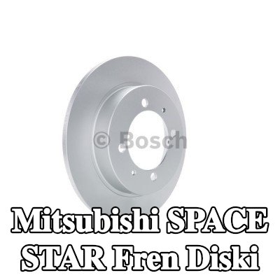 BOSCH Fren diski Dış Çap: 260mm, düz, Kaplamalı — Mitsubishi Space Star