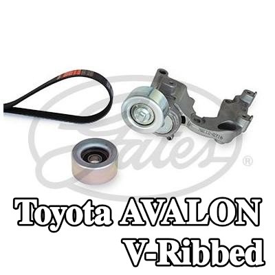 GATES مجموعة أحزمة V-Ribbed Micro-V Kit, Micro-V® Stretch Fit™ — Toyota Avalon