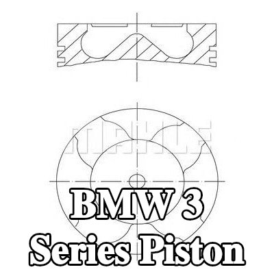 MAHLE Soğutma kanallı piston, piston segman taşıyıcısı ile — 2012 BMW 3 Series