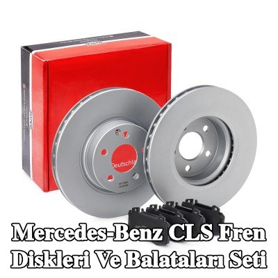 MAPCO Fren diskleri ve balataları seti Ön Aks, Havalandırmalı, gıcırtı önleyici plaka ile — 2005 Mercedes-Benz Cls