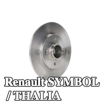 BOSCH القطر الخارجي لقرص المكابح: 238mm, صلب, مشحم, مع حلقة مستشعر ABS, مع محمل العجلة — 2003 Renault Symbol / Thalia
