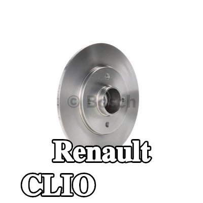 BOSCH القطر الخارجي لقرص المكابح: 238mm, صلب, مشحم, مع حلقة مستشعر ABS, مع محمل العجلة — Renault Clio