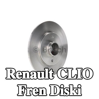 BOSCH Fren diski Dış Çap: 238mm, düz, Yağlanmış, ABS sensör halkalı, tekerlek yatağı ile — Renault Clio