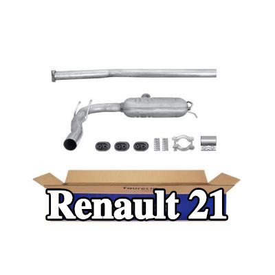 HELLA كاتم الصوت الأمامي, مع قطع التركيب — Renault 21